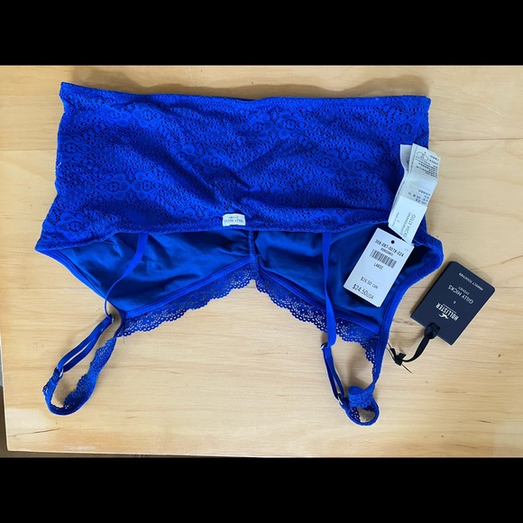 Gilly hicks blue unlined bralette size large - Picture 6 of 9